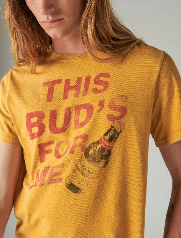 Men's organic cotton crew - neck t - shirts for everyday comfortLucky Brand Men's Bud's For Me Tee Men's organic cotton crew - neck t - shirts for everyday comfortLucky Brand Men's Bud's For Me Tee
