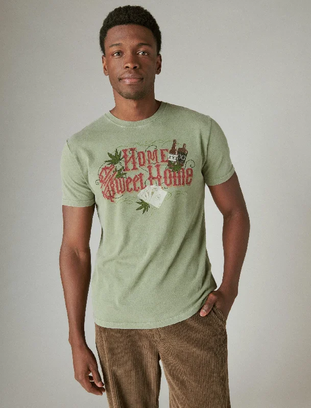 Men's moisture - wicking athletic t - shirts for intense workoutsLucky Brand Men's Home Sweet Home Men's moisture - wicking athletic t - shirts for intense workoutsLucky Brand Men's Home Sweet Home