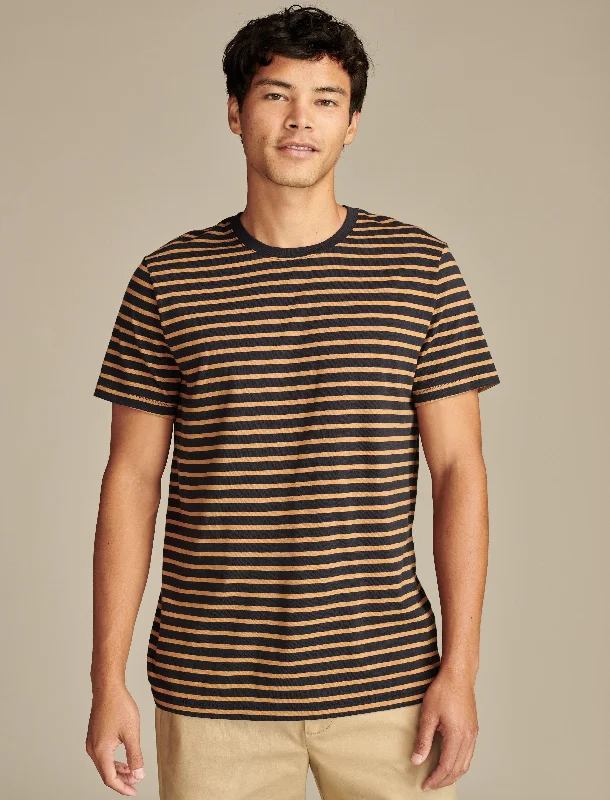 Men's printed Hawaiian t - shirts for tropical vacationsLucky Brand Men's Supima Stripe Short Sleeve Crew Shirt Men's printed Hawaiian t - shirts for tropical vacationsLucky Brand Men's Supima Stripe Short Sleeve Crew Shirt