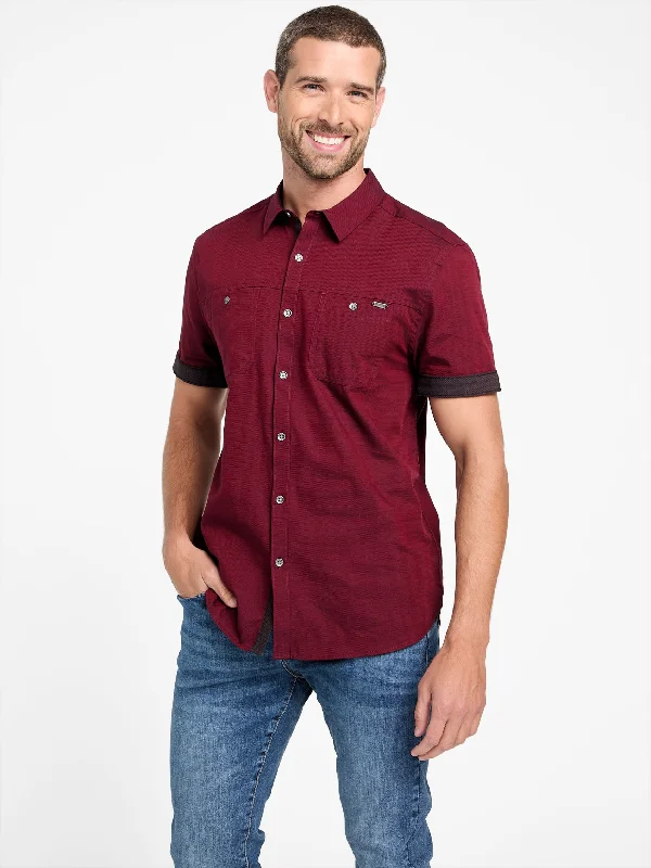 Men's distressed denim - look t - shirts with a rugged appealMavin Double Pocket Shirt Men's distressed denim - look t - shirts with a rugged appealMavin Double Pocket Shirt