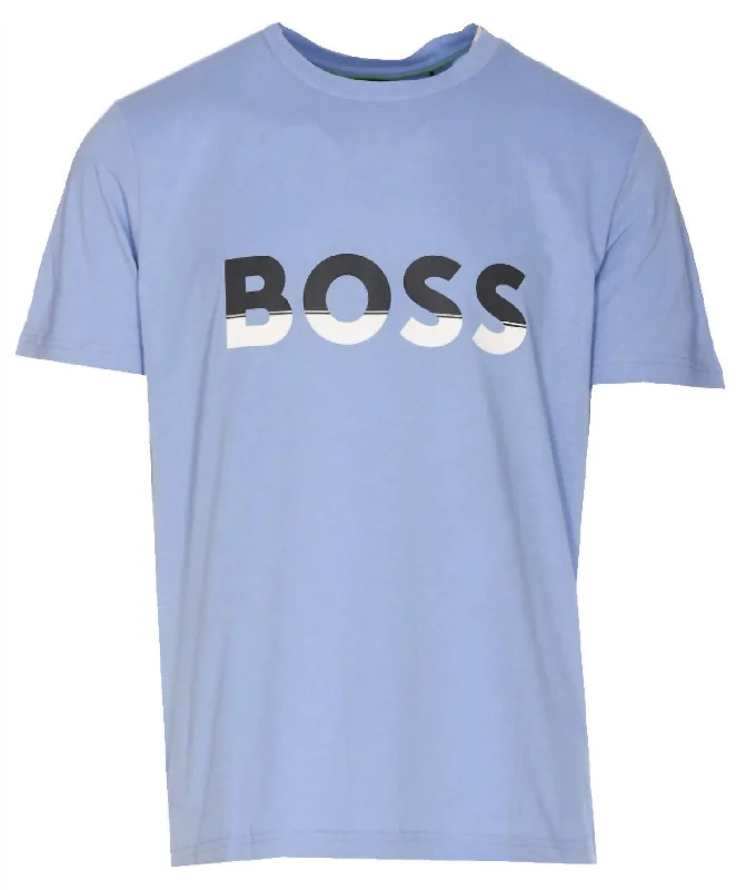 Men's moisture - wicking athletic t - shirts for intense workoutsMen's Big Logo Jersey Cotton T-Shirt In Forever Blue/asphalt Grey Men's moisture - wicking athletic t - shirts for intense workoutsMen's Big Logo Jersey Cotton T-Shirt In Forever Blue/asphalt Grey