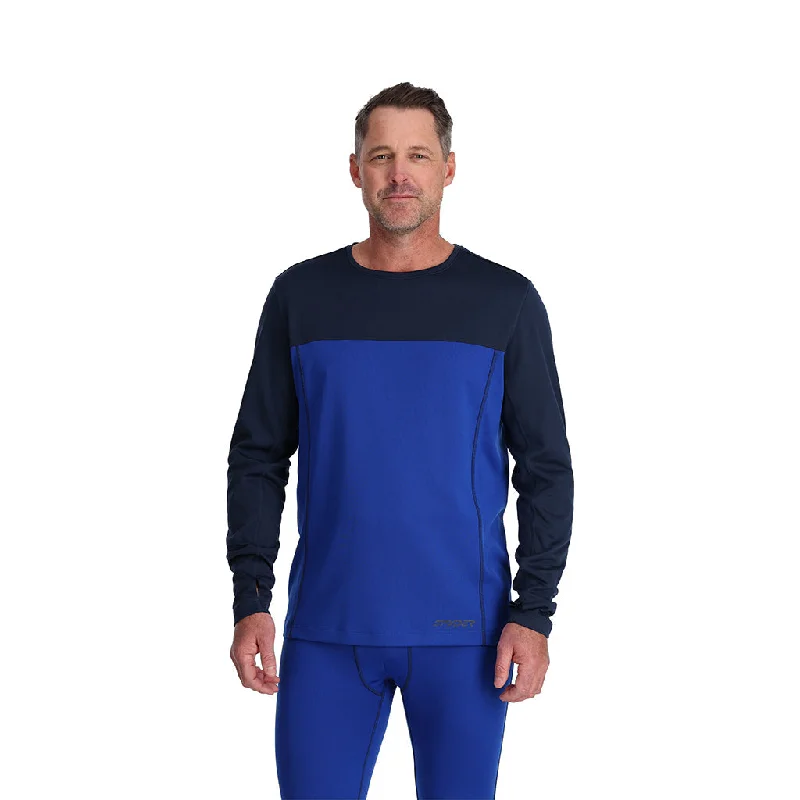 Men's mock - neck t - shirts with a modern and sleek styleMens Charger Crew - Electric Blue