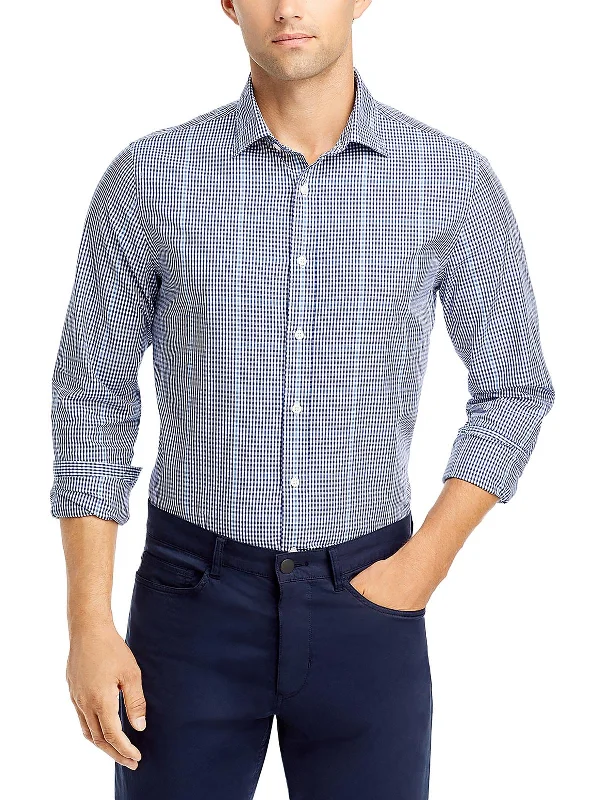 Men's moisture - wicking athletic t - shirts for intense workoutsMens Checkered Long Sleeve Button-Down Shirt Men's moisture - wicking athletic t - shirts for intense workoutsMens Checkered Long Sleeve Button-Down Shirt