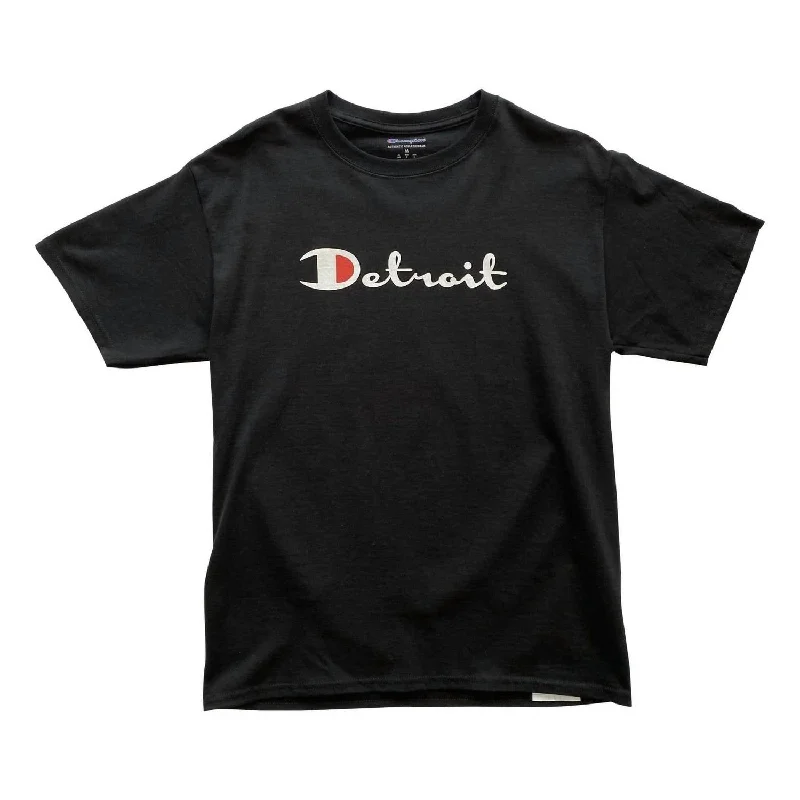 Men's tie - dye t - shirts with a bohemian styleMen's Detroit T-Shirt In Black