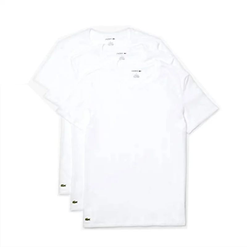 Men's distressed denim - look t - shirts with a rugged appealMen's Essentials 3-Pack Crew Neck T-Shirts In White Men's distressed denim - look t - shirts with a rugged appealMen's Essentials 3-Pack Crew Neck T-Shirts In White