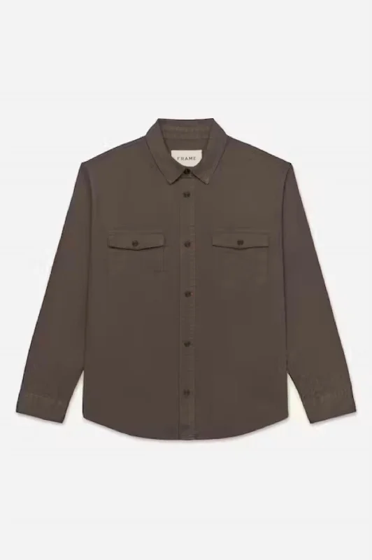 Men's smart - casual checkered t - shirts for semi - formal occasionsMen's Fashion Denim Shirt In Dark Olive Men's smart - casual checkered t - shirts for semi - formal occasionsMen's Fashion Denim Shirt In Dark Olive