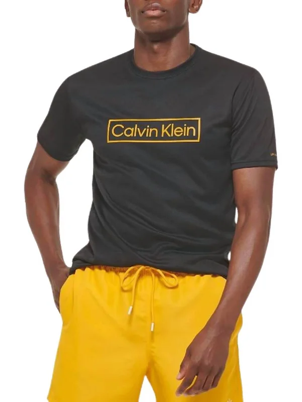 Men's ribbed t - shirts with a textured finish for added styleMen's Light Weight Shirt In Black