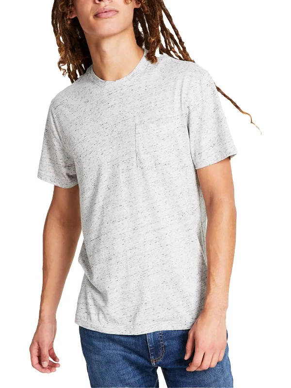 Men's distressed denim - look t - shirts with a rugged appealMens Marled Cotton T-Shirt Men's distressed denim - look t - shirts with a rugged appealMens Marled Cotton T-Shirt