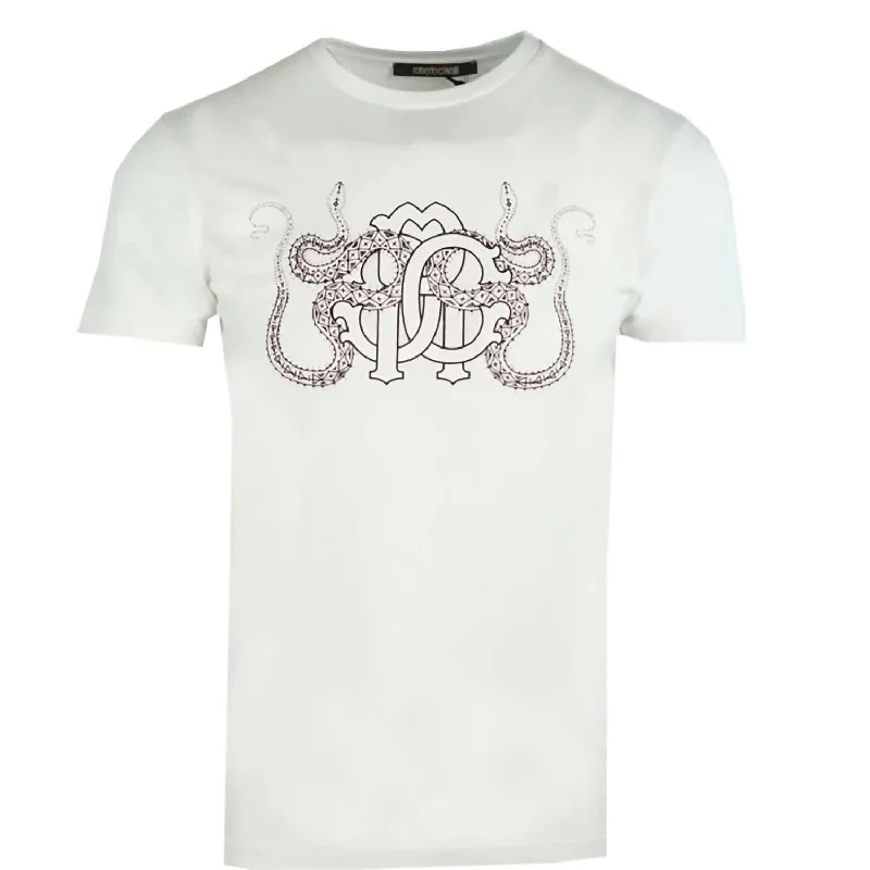 Men's plus - size pocket t - shirts with a classic lookMen's Mirror Logo Short Sleeve Crew Neck T-Shirt In White Men's plus - size pocket t - shirts with a classic lookMen's Mirror Logo Short Sleeve Crew Neck T-Shirt In White