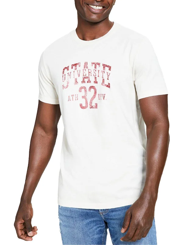 Men's slim - fit graphic t - shirts with vintage rock band printsMens Printed Cotton Graphic T-Shirt Men's slim - fit graphic t - shirts with vintage rock band printsMens Printed Cotton Graphic T-Shirt