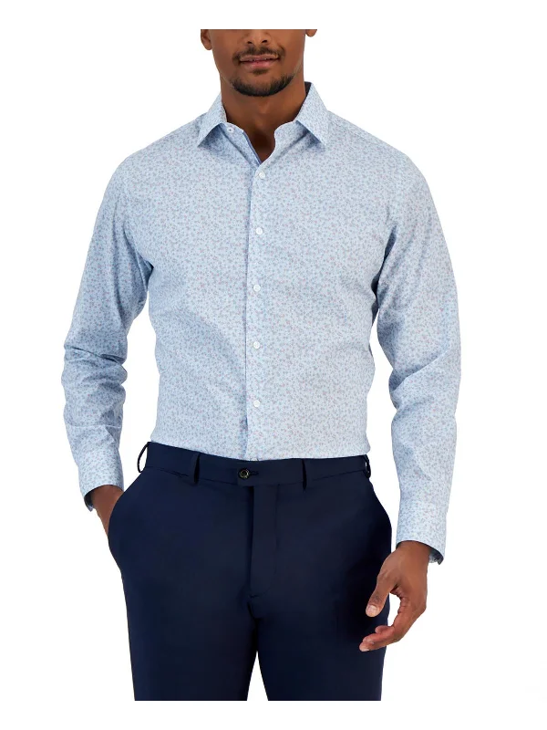 Men's organic cotton crew - neck t - shirts for everyday comfortMens Printed Stretch Button-Down Shirt Men's organic cotton crew - neck t - shirts for everyday comfortMens Printed Stretch Button-Down Shirt