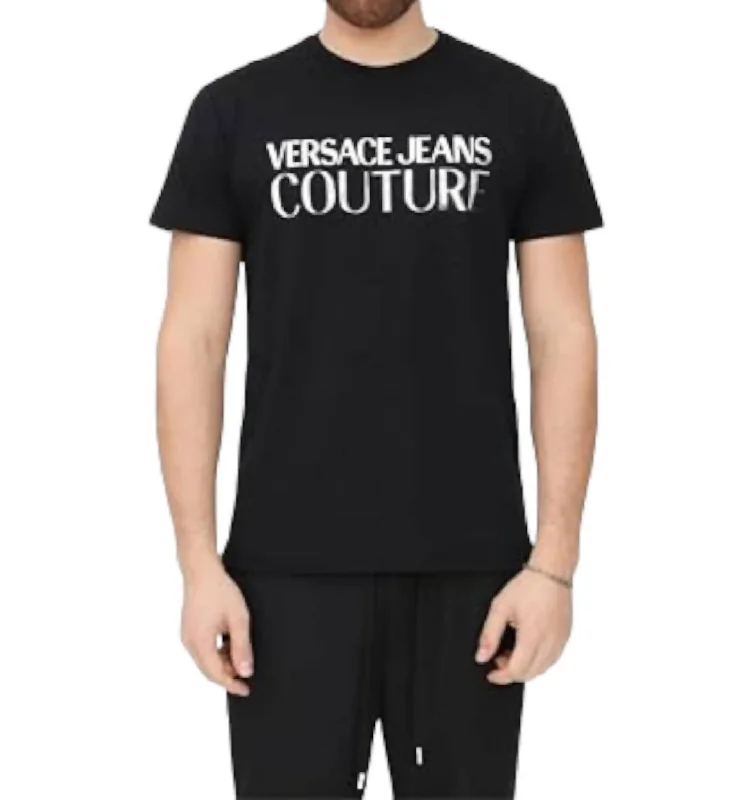 Men's antimicrobial t - shirts for odor - free freshness during travelMen's Silver Logo Shirt In Black Men's antimicrobial t - shirts for odor - free freshness during travelMen's Silver Logo Shirt In Black