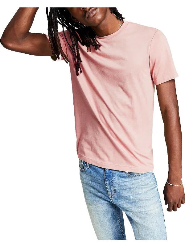 Men's distressed denim - look t - shirts with a rugged appealMens Solid Basic T-Shirt T-Shirt Men's distressed denim - look t - shirts with a rugged appealMens Solid Basic T-Shirt T-Shirt