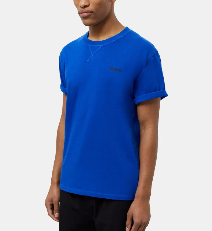 Men's mock - neck t - shirts with a modern and sleek styleMen's The Kooples Blue Logo T-shirt Men's mock - neck t - shirts with a modern and sleek styleMen's The Kooples Blue Logo T-shirt