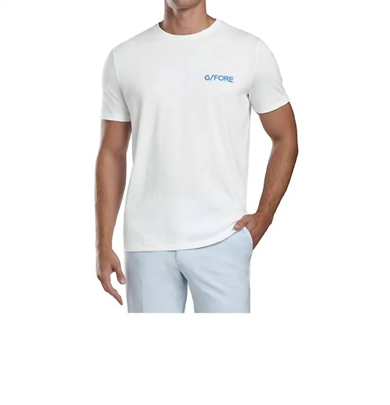 Men's polo t - shirts with a contrast collar for a preppy lookMonochrome Circle T-Shirt In Snow Men's polo t - shirts with a contrast collar for a preppy lookMonochrome Circle T-Shirt In Snow