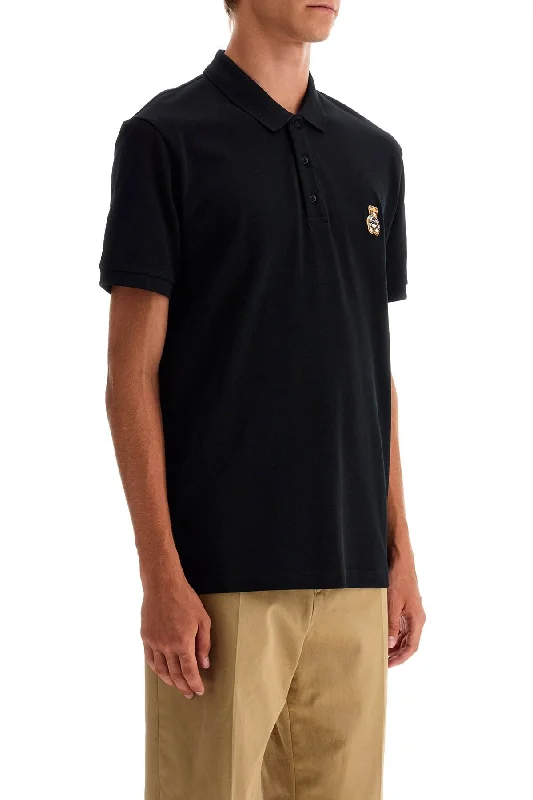Men's plus - size pocket t - shirts with a classic lookMoschino Polo Shirt With Teddy Bear Application Men's plus - size pocket t - shirts with a classic lookMoschino Polo Shirt With Teddy Bear Application