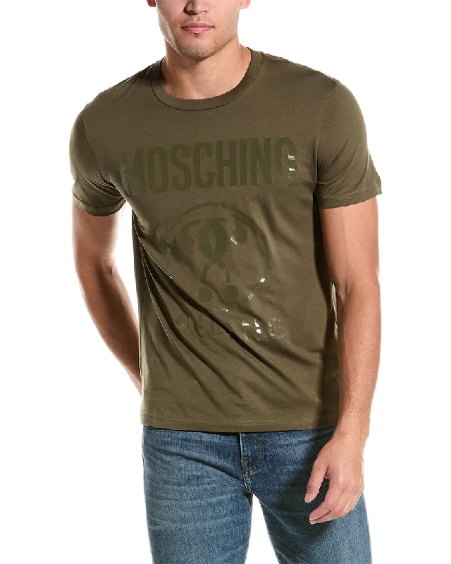 Men's v - neck muscle t - shirts for a body - building aestheticMoschino T-Shirt