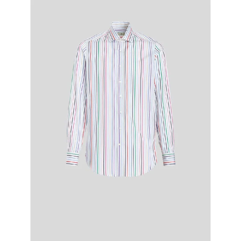 Men's v - neck muscle t - shirts for a body - building aestheticMulti-coloured Striped Shirt Men's v - neck muscle t - shirts for a body - building aestheticMulti-coloured Striped Shirt