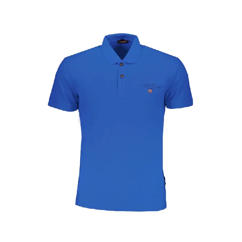 Men's short - sleeve linen t - shirts for summer beach outingsNapapijri Cotton Polo Men's Shirt Men's short - sleeve linen t - shirts for summer beach outingsNapapijri Cotton Polo Men's Shirt