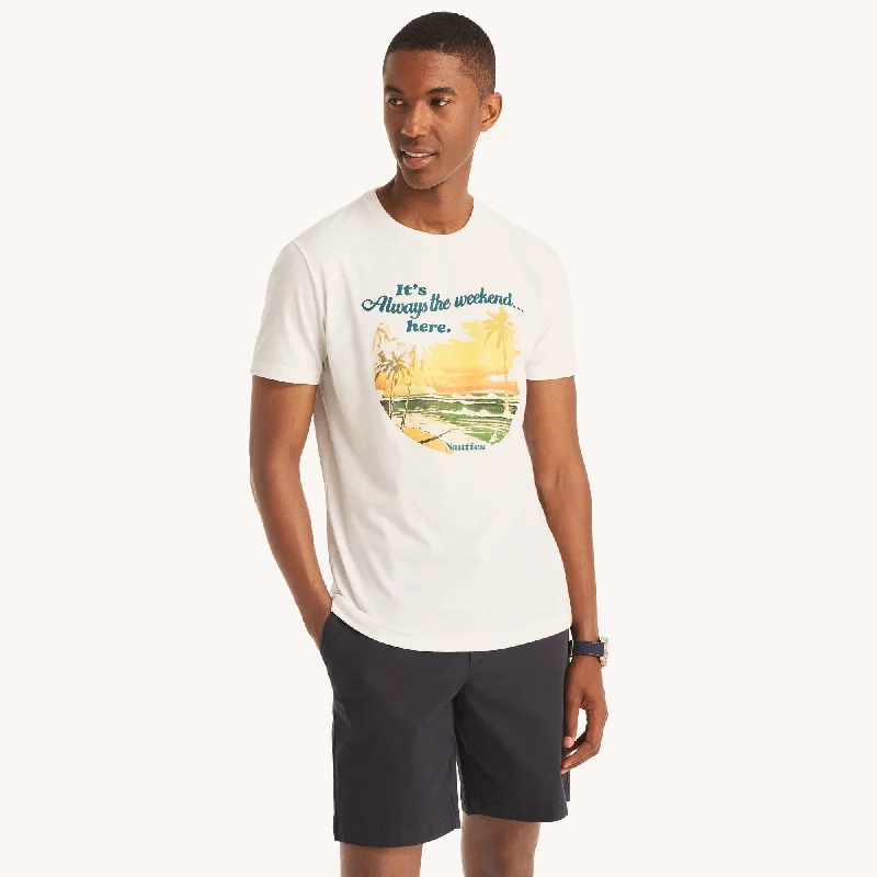 Men's v - neck muscle t - shirts for a body - building aestheticNautica Mens Always Weekend Graphic T-Shirt Men's v - neck muscle t - shirts for a body - building aestheticNautica Mens Always Weekend Graphic T-Shirt