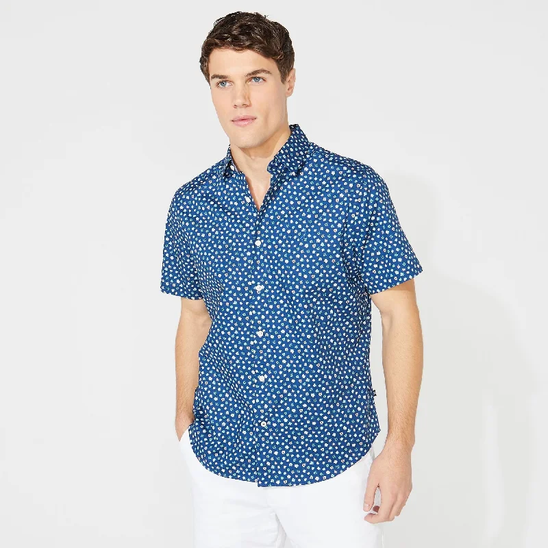Men's smart - casual checkered t - shirts for semi - formal occasionsNautica Mens Big & Tall Classic Fit Floral Print Shirt Men's smart - casual checkered t - shirts for semi - formal occasionsNautica Mens Big & Tall Classic Fit Floral Print Shirt