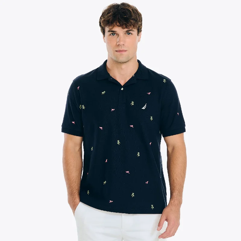 Men's smart - casual checkered t - shirts for semi - formal occasionsNautica Mens Classic Fit Printed Deck Polo Men's smart - casual checkered t - shirts for semi - formal occasionsNautica Mens Classic Fit Printed Deck Polo