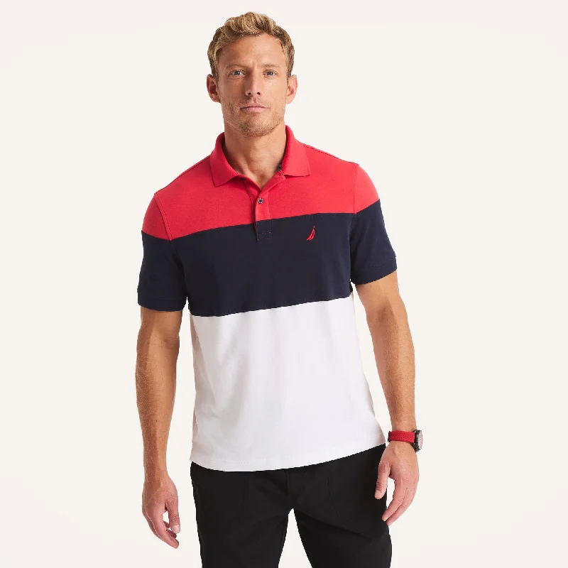 Men's printed Hawaiian t - shirts for tropical vacationsNautica Mens Colorblock Classic Fit Interlock Polo Men's printed Hawaiian t - shirts for tropical vacationsNautica Mens Colorblock Classic Fit Interlock Polo