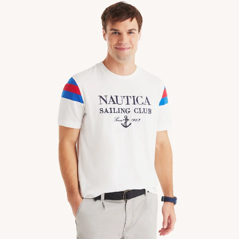 Men's lightweight performance t - shirts for running marathonsNautica Mens Colorblock Crewneck T-Shirt Men's lightweight performance t - shirts for running marathonsNautica Mens Colorblock Crewneck T-Shirt