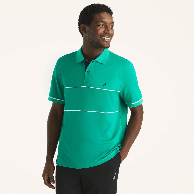 Men's polo t - shirts with a contrast collar for a preppy lookNautica Mens Navtech Colorblock Classic Fit Polo Men's polo t - shirts with a contrast collar for a preppy lookNautica Mens Navtech Colorblock Classic Fit Polo