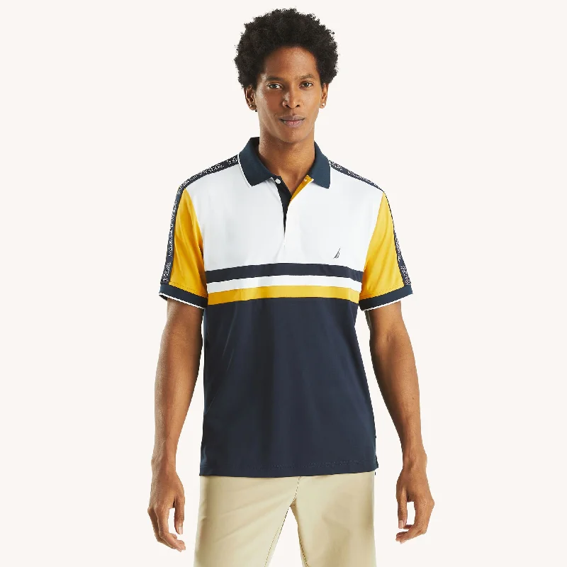 Men's mock - neck t - shirts with a modern and sleek styleNautica Mens Navtech Colorblock Classic Fit Polo Men's mock - neck t - shirts with a modern and sleek styleNautica Mens Navtech Colorblock Classic Fit Polo