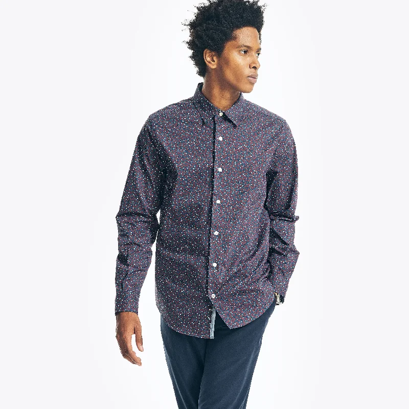 Men's plus - size pocket t - shirts with a classic lookNautica Mens Navtech Trim Fit Printed Shirt Men's plus - size pocket t - shirts with a classic lookNautica Mens Navtech Trim Fit Printed Shirt