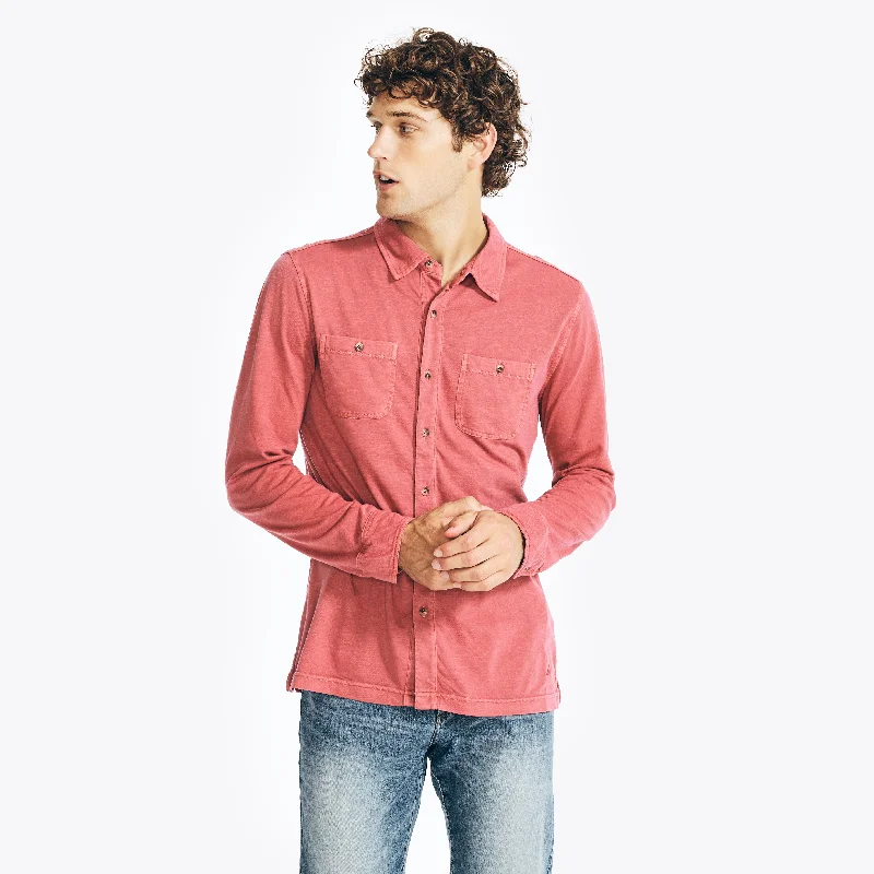 Men's slim - fit graphic t - shirts with vintage rock band printsNautica Mens Patch Pocket Shirt Men's slim - fit graphic t - shirts with vintage rock band printsNautica Mens Patch Pocket Shirt
