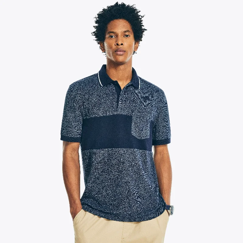 Men's distressed denim - look t - shirts with a rugged appealNautica Mens Sustainably Crafted Classic Fit Colorblock Polo Men's distressed denim - look t - shirts with a rugged appealNautica Mens Sustainably Crafted Classic Fit Colorblock Polo