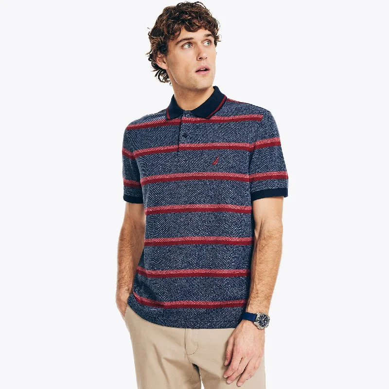 Men's long - sleeve henley t - shirts with button - down placketsNautica Mens Sustainably Crafted Classic Fit Striped Polo Men's long - sleeve henley t - shirts with button - down placketsNautica Mens Sustainably Crafted Classic Fit Striped Polo