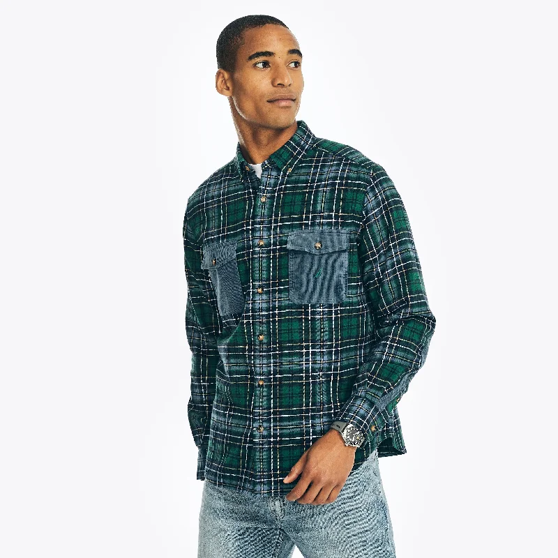 Men's slim - fit graphic t - shirts with vintage rock band printsNautica Mens Sustainably Crafted Flannel Plaid Shirt Men's slim - fit graphic t - shirts with vintage rock band printsNautica Mens Sustainably Crafted Flannel Plaid Shirt