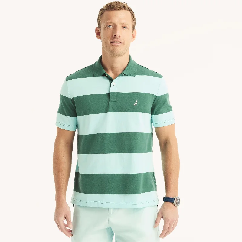 Men's mock - neck t - shirts with a modern and sleek styleNautica Sustainably Crafted Classic Fit Striped Polo Men's mock - neck t - shirts with a modern and sleek styleNautica Sustainably Crafted Classic Fit Striped Polo