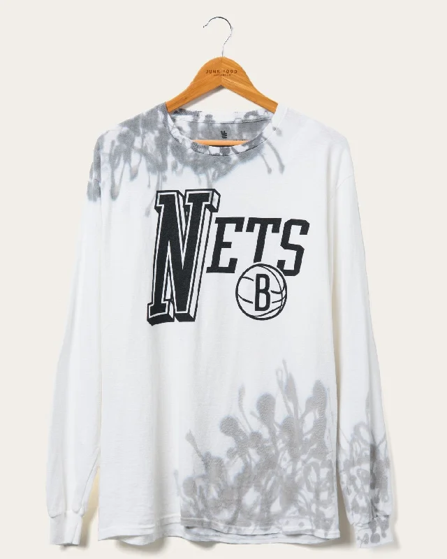 Men's v - neck muscle t - shirts for a body - building aestheticNBA Brooklyn Nets Tie Dye Flea Market Long Sleeve Tee Men's v - neck muscle t - shirts for a body - building aestheticNBA Brooklyn Nets Tie Dye Flea Market Long Sleeve Tee