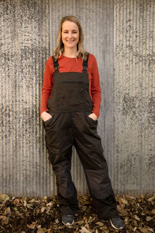Overalls with a zippered leg for easy removalProfessional Water-Resistant Overall | Smoke Overalls with a zippered leg for easy removalProfessional Water-Resistant Overall | Smoke