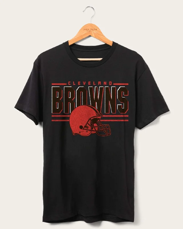Men's smart - casual checkered t - shirts for semi - formal occasionsNFL Browns Slogan Fan Tee Men's smart - casual checkered t - shirts for semi - formal occasionsNFL Browns Slogan Fan Tee