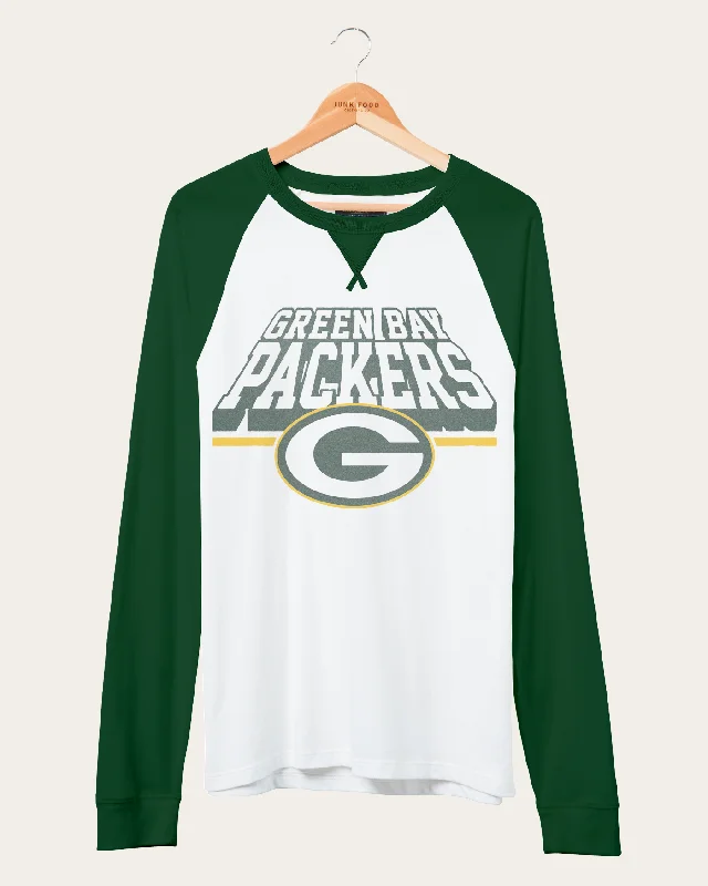 Men's antimicrobial t - shirts for odor - free freshness during travelNFL Green Bay Packers Colorblock Long Sleeve Raglan Men's antimicrobial t - shirts for odor - free freshness during travelNFL Green Bay Packers Colorblock Long Sleeve Raglan