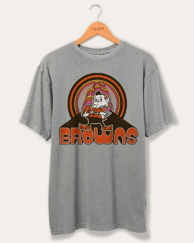 Men's button - front t - shirts with a unique artistic printNFL Infinite Vibe Browns Flea Market Tee Men's button - front t - shirts with a unique artistic printNFL Infinite Vibe Browns Flea Market Tee