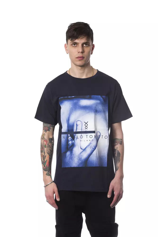 Men's smart - casual checkered t - shirts for semi - formal occasionsNicolo Tonetto Cotton Men Men's T-Shirt Men's smart - casual checkered t - shirts for semi - formal occasionsNicolo Tonetto Cotton Men Men's T-Shirt