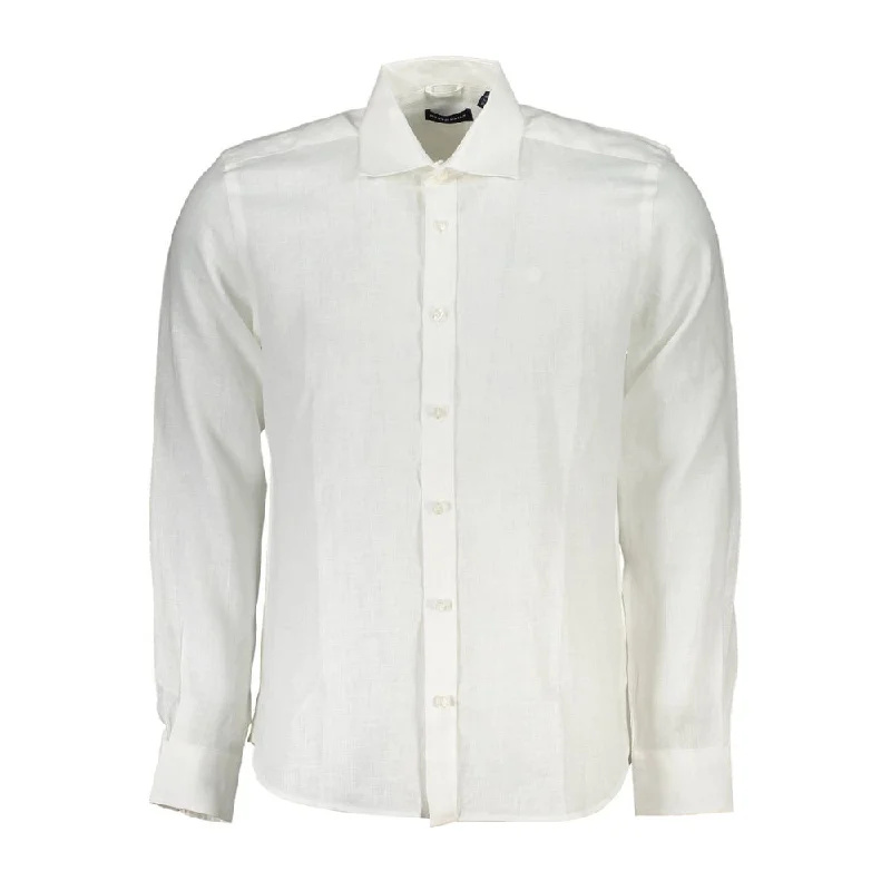 Men's UV - protection t - shirts for outdoor activities in the sunNorth Sails Elegant Linen Long-Sleeved Men's Shirt Men's UV - protection t - shirts for outdoor activities in the sunNorth Sails Elegant Linen Long-Sleeved Men's Shirt