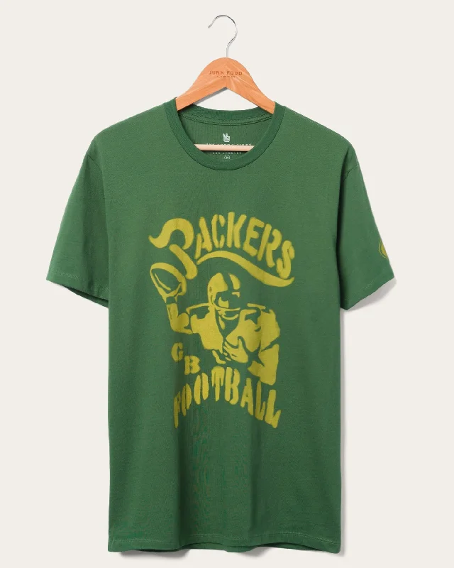 Men's smart - casual checkered t - shirts for semi - formal occasionsPackers NFL Franchise Fan Tee Men's smart - casual checkered t - shirts for semi - formal occasionsPackers NFL Franchise Fan Tee