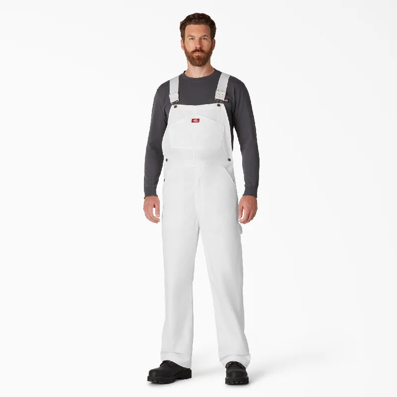 Painter's Bib Overalls, White