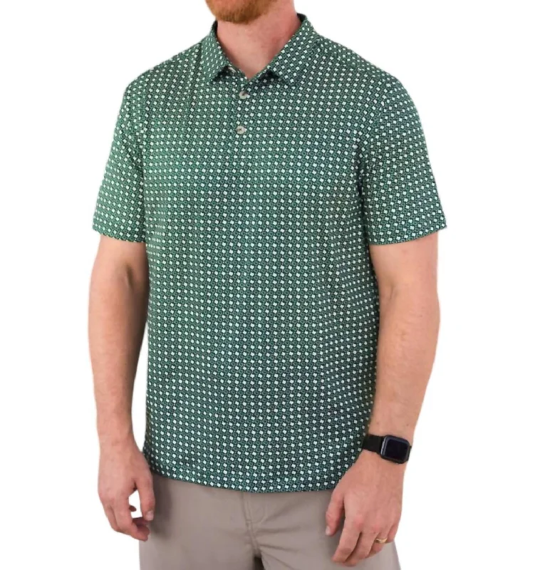 Men's moisture - wicking athletic t - shirts for intense workoutsPerformance Polo Shirt In Texas Green And White Men's moisture - wicking athletic t - shirts for intense workoutsPerformance Polo Shirt In Texas Green And White