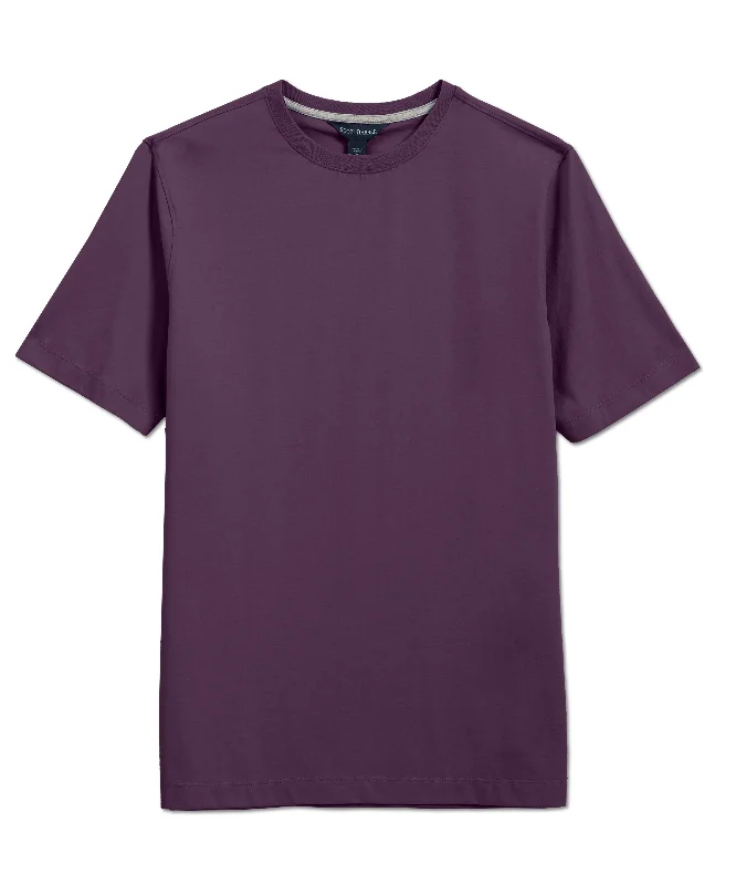 Men's slim - fit graphic t - shirts with vintage rock band printsPima Cotton Short Sleeve Crew Tee, Grape Men's slim - fit graphic t - shirts with vintage rock band printsPima Cotton Short Sleeve Crew Tee, Grape