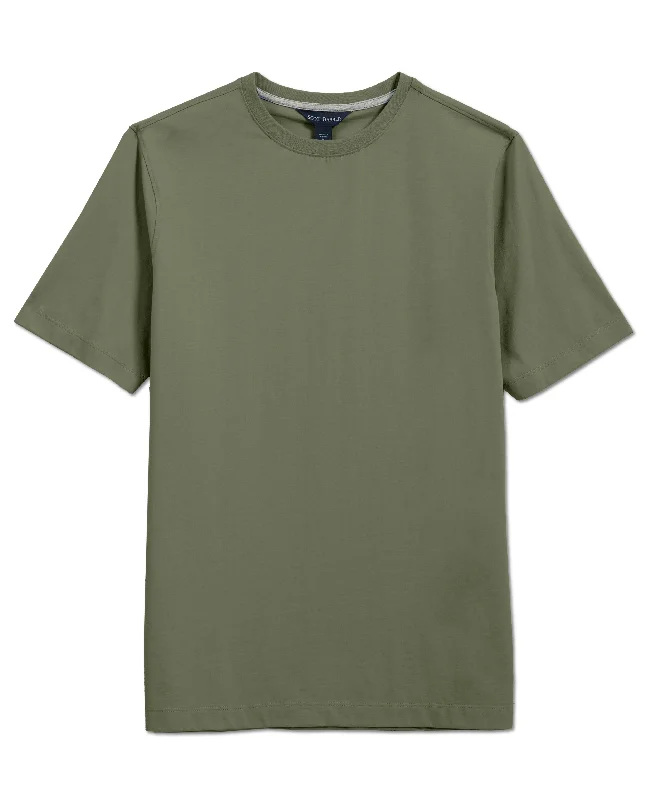 Men's distressed denim - look t - shirts with a rugged appealPima Cotton Short Sleeve Crew Tee, Sage Men's distressed denim - look t - shirts with a rugged appealPima Cotton Short Sleeve Crew Tee, Sage