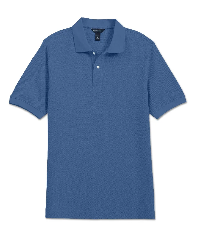 Men's organic cotton crew - neck t - shirts for everyday comfortPima Pique Polo, Country Blue Men's organic cotton crew - neck t - shirts for everyday comfortPima Pique Polo, Country Blue