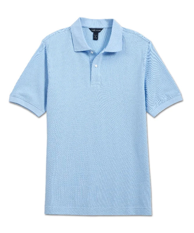 Men's printed Hawaiian t - shirts for tropical vacationsPima Pique Polo, Sky Blue
